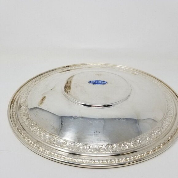 Reed and Barton 10.5” Silver-Plated Serving Platter #1201 - Picture 6 of 9